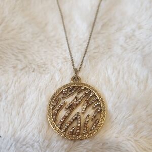 Swarovski Gold Tiger Pendant -- Retired